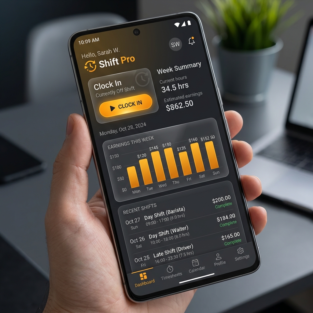 Shift Pro App Interface